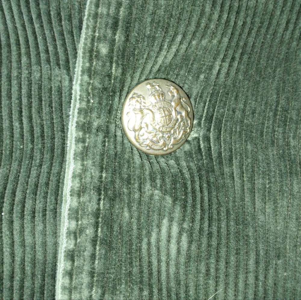 Polo Ralph Lauren Green Corduroy Military Hunting Jacket Coat Size XXL - Picture 11 of 16